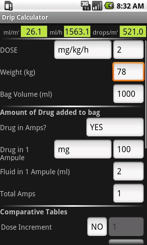 BS3 Drip Calculator