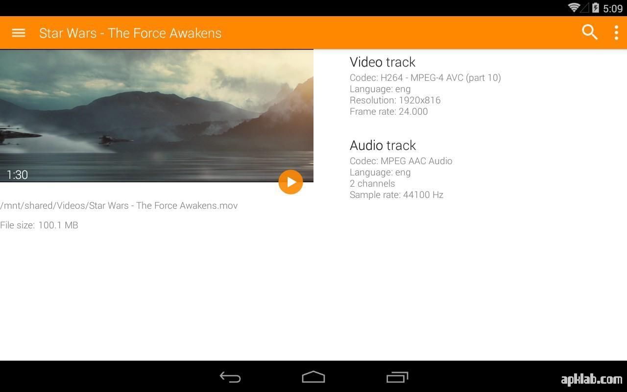 Media Player of videos,music