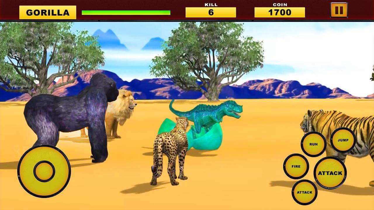 Gorilla VS Dinosaur Battle 2019 : Gorilla vs Dino