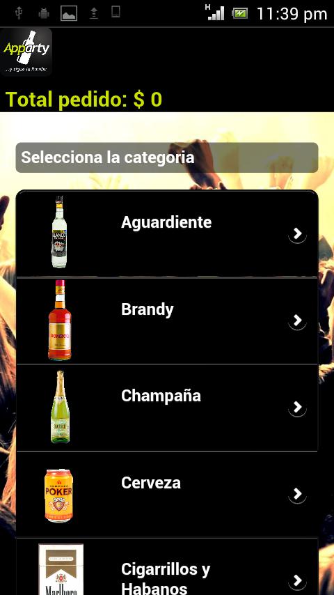 Apparty - Licores