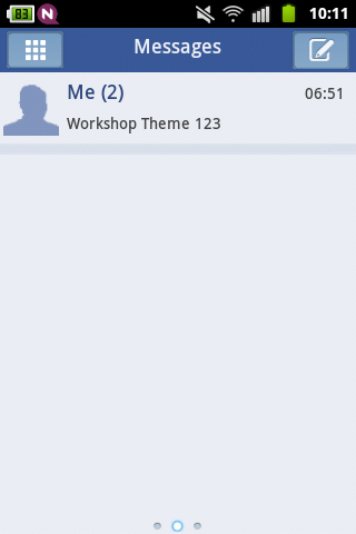 White Blue Theme GO SMS