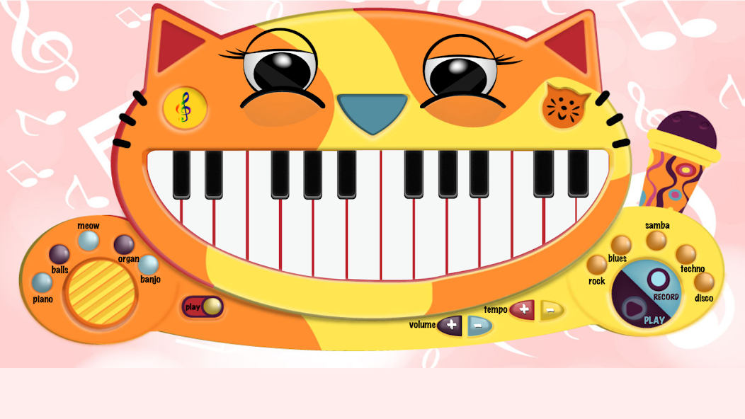 Cat Piano Sounds Music