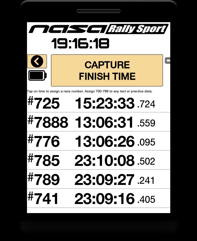Rally Checkpoint Clock