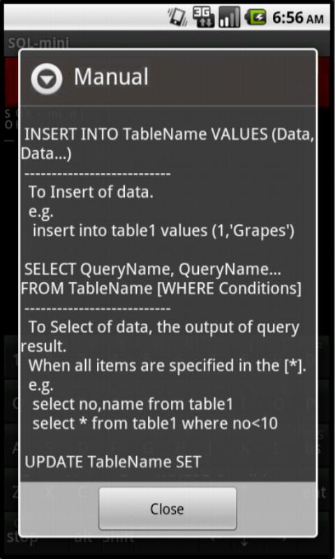 SQL mini