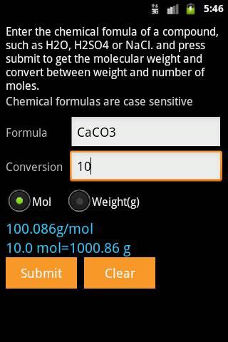 Chemical Calculator