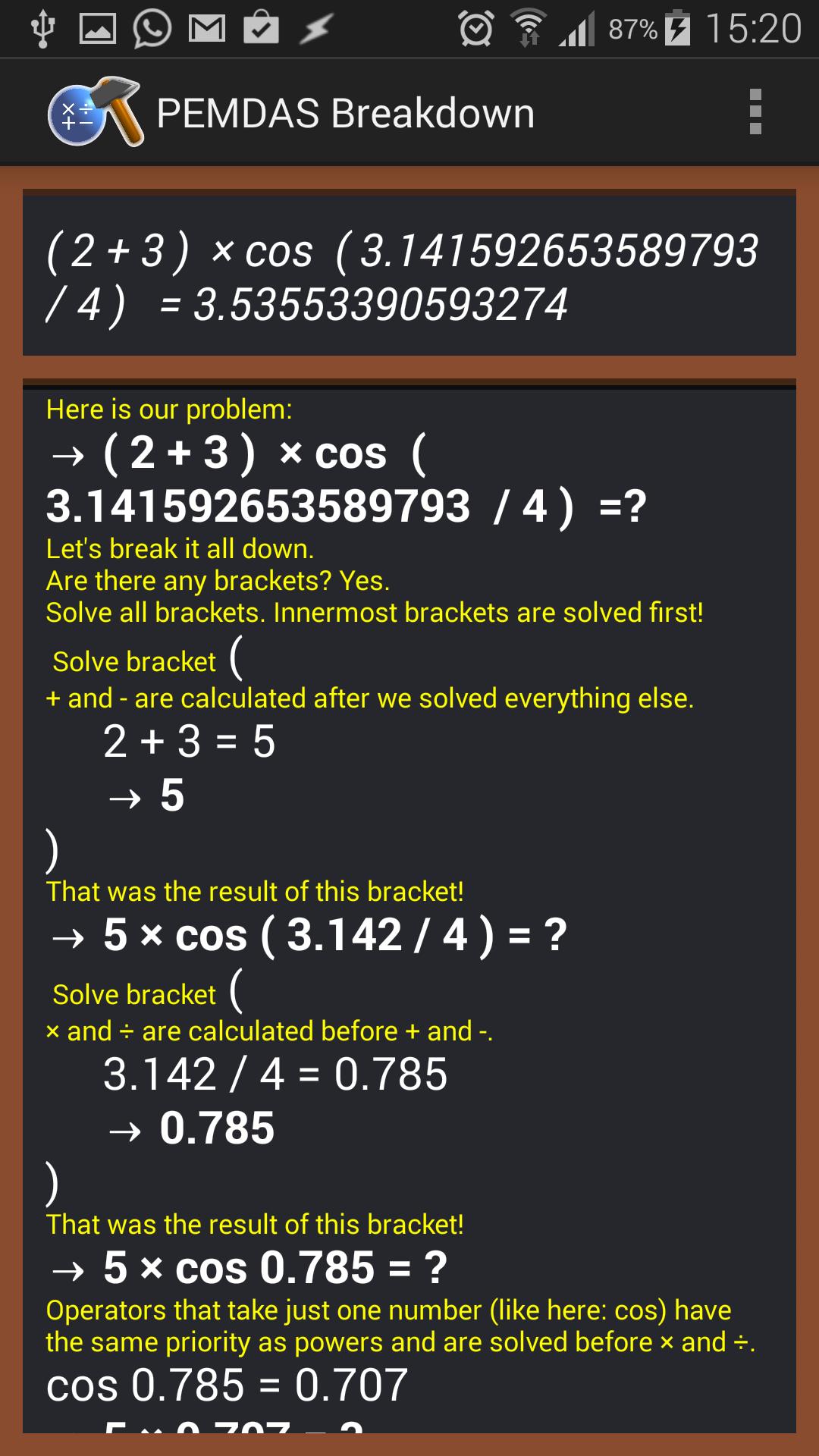 PEMDAS Breakdown