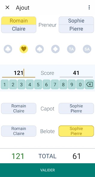 Belote Score