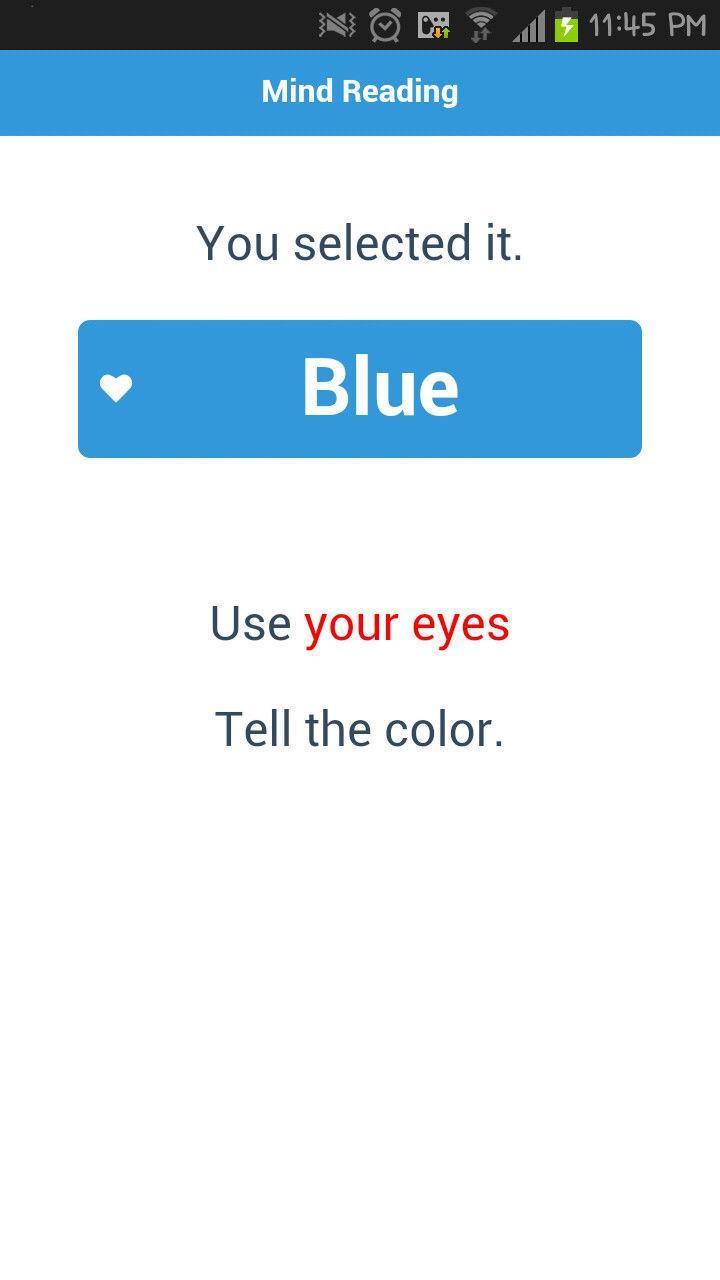 Mind Reading Magic