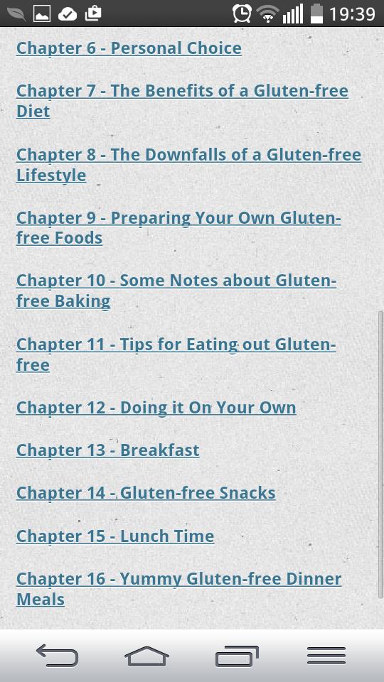 Gluten Free Diet