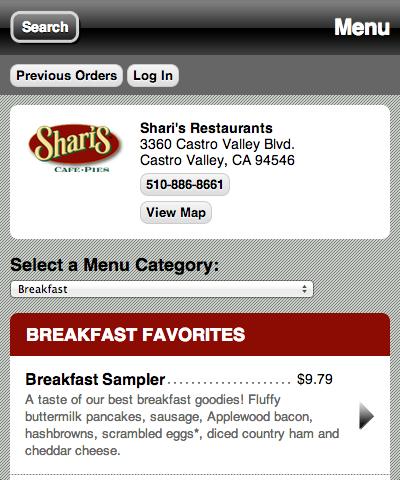 Shari's Cafe & Pies
