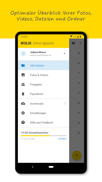 WEB.DE Online-Speicher