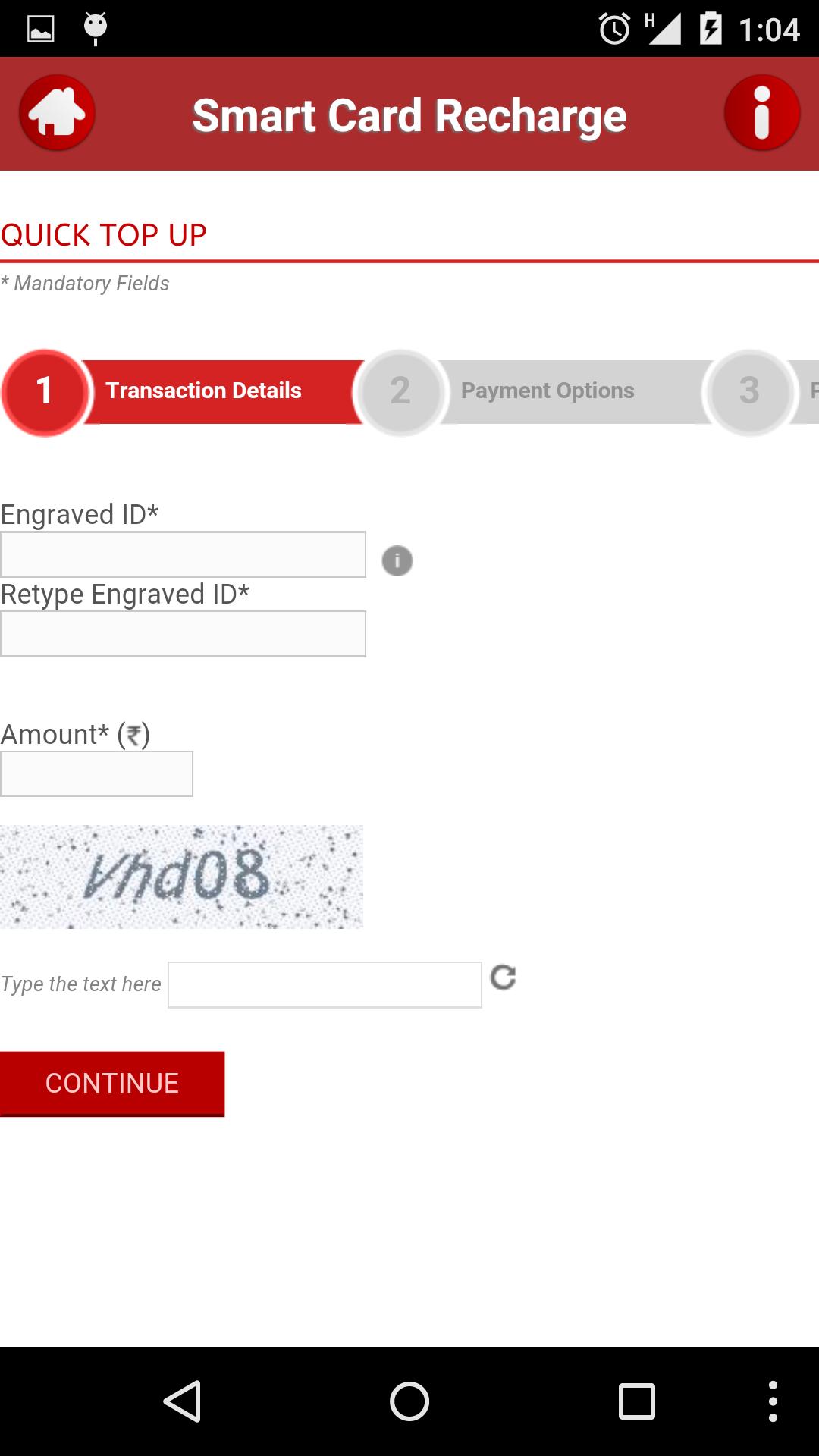 Delhi Metro Smartcard Recharge