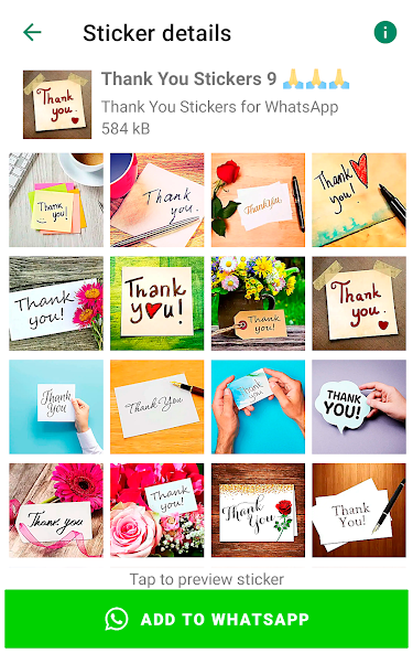 Thank You Sticker for WhatsApp