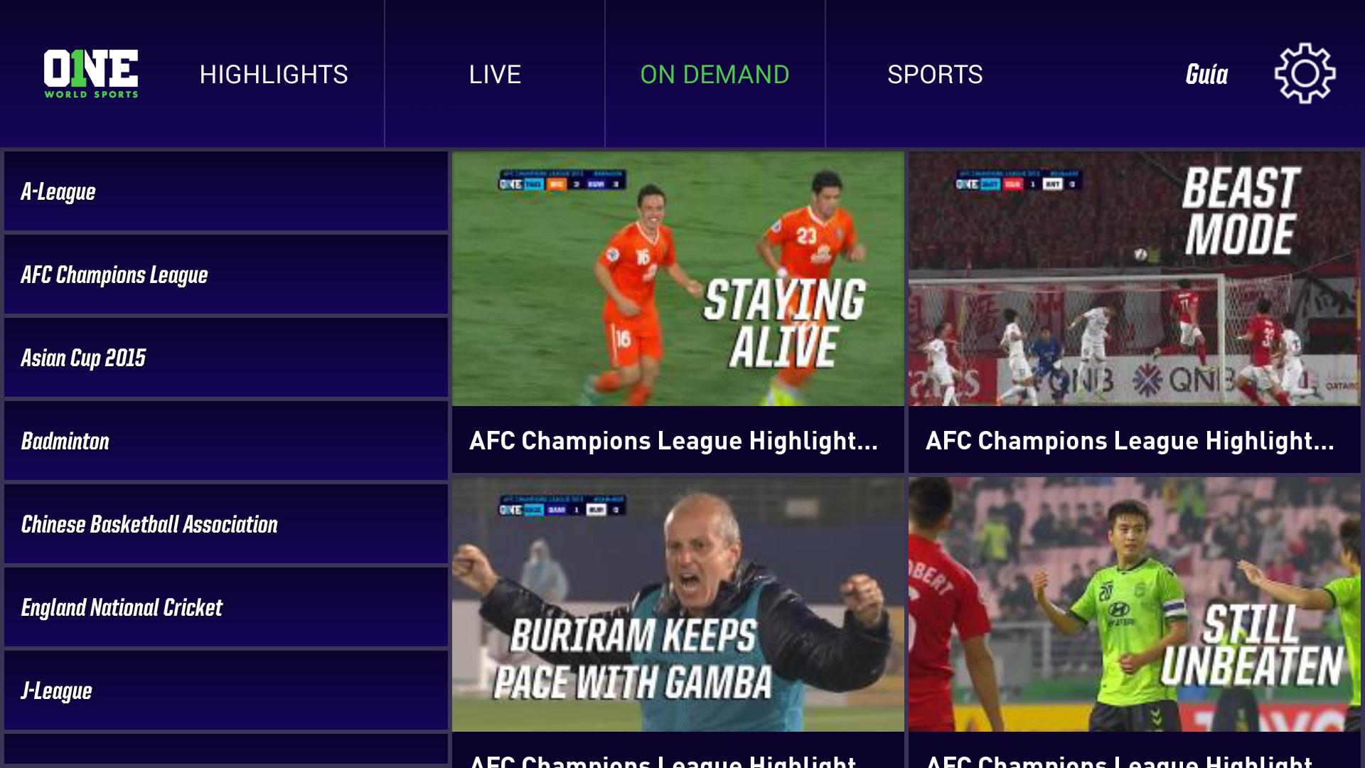 Watch ONE World Sports