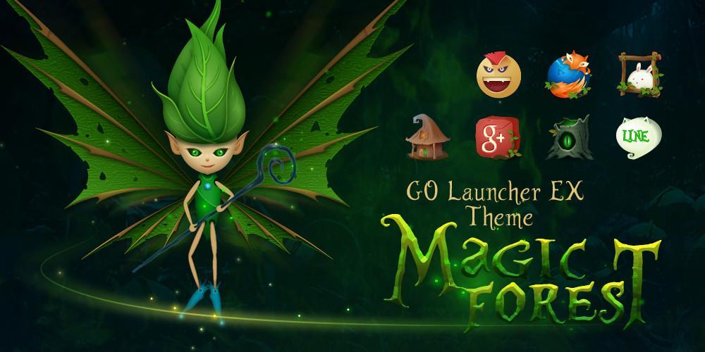 Magic Forest GO Launcher Theme
