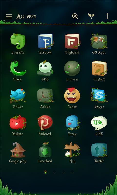 Magic Forest GO Launcher Theme