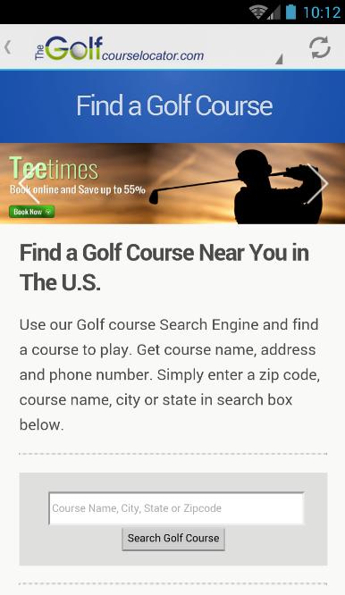 Find a Golf Course
