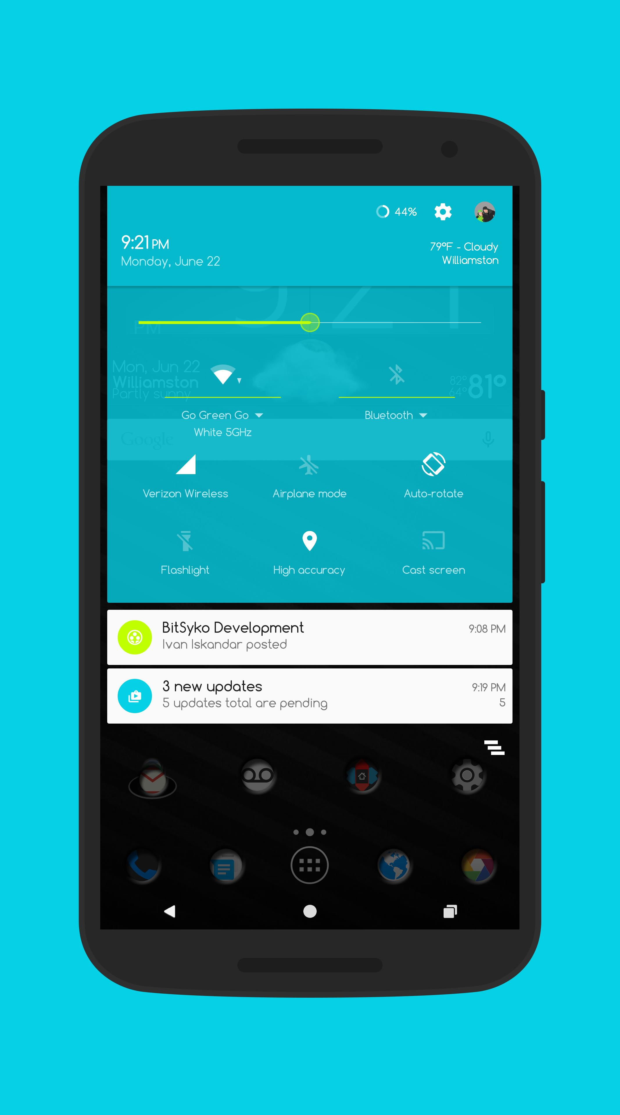 AquaLime - Layers Theme