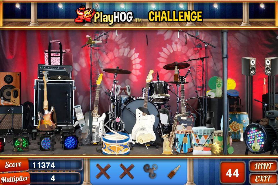 Challenge #112 On Stage Free Hidden Objects Games