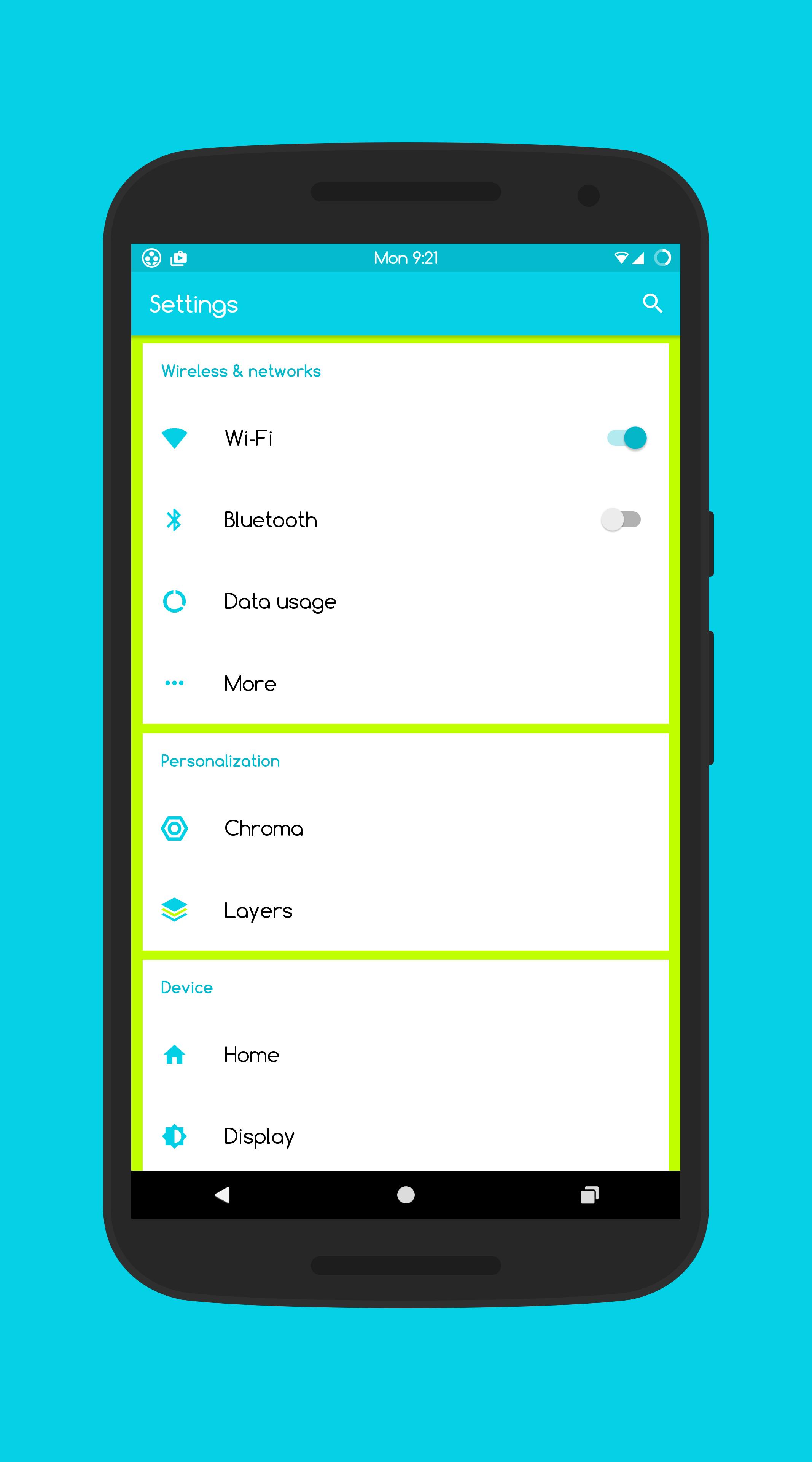 AquaLime - Layers Theme