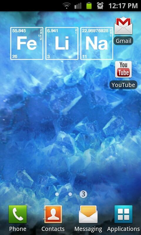 Blue Crystal Live Wallpaper