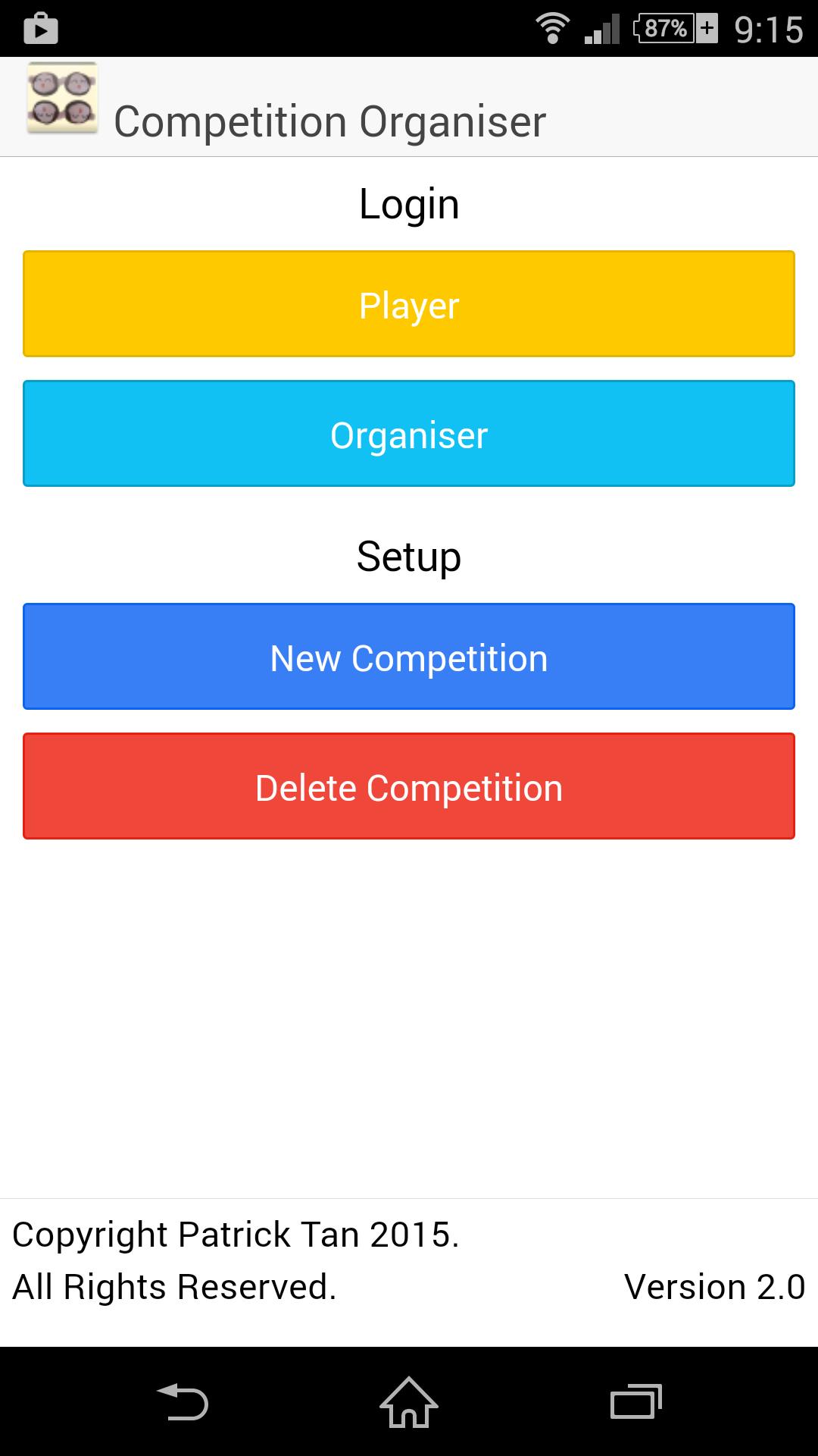 Competition Organizer