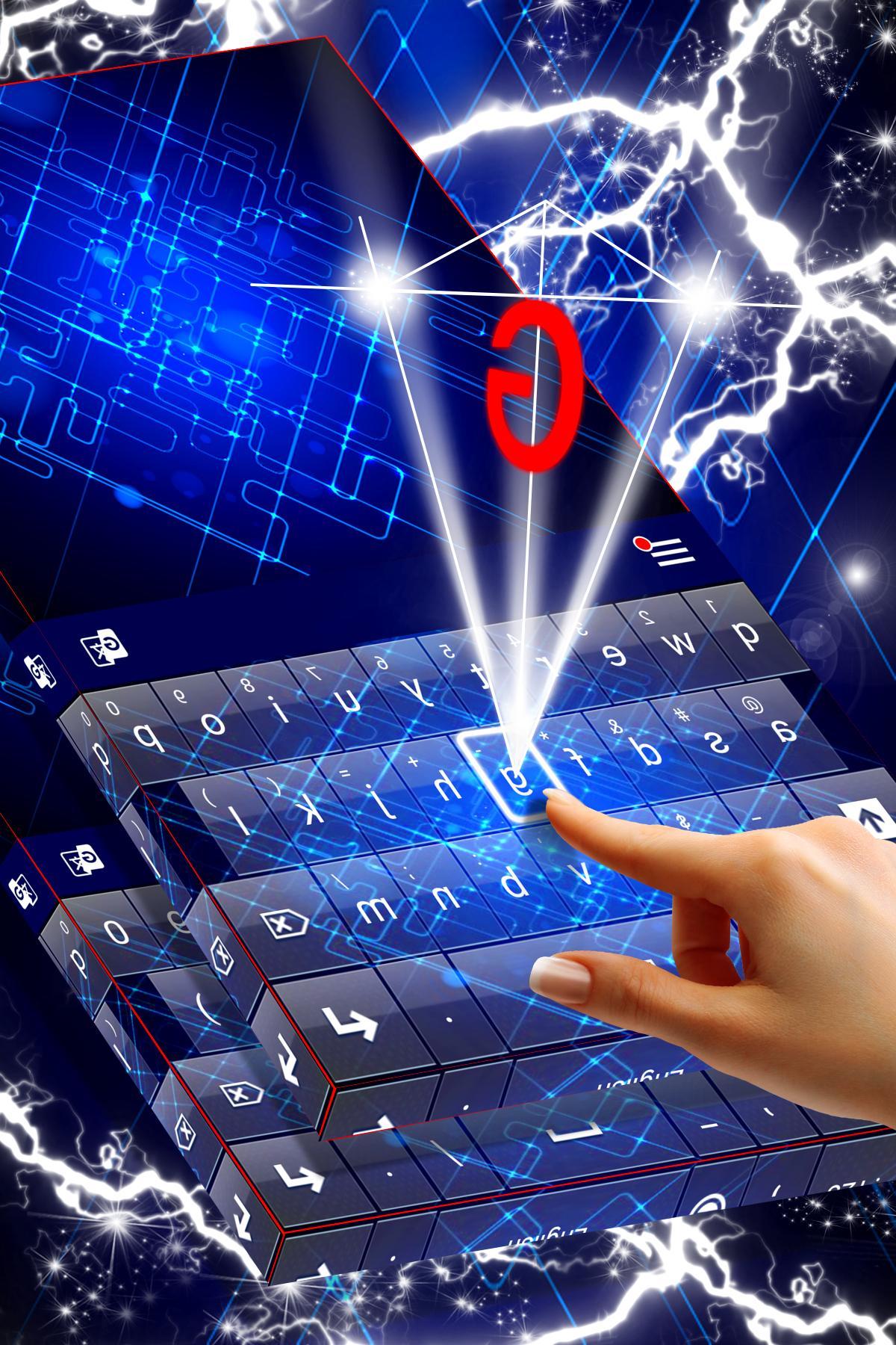 Blue Circuit Keyboard Theme