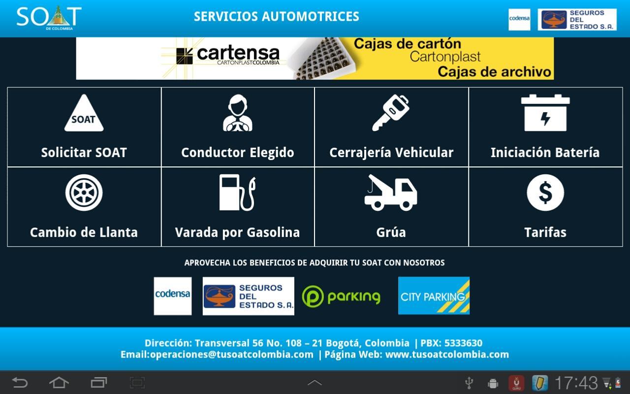 Soat de Colombia Tablet