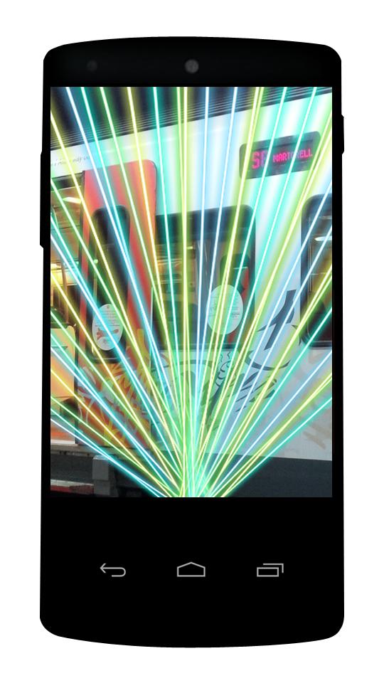 Colorful Laser Simulator