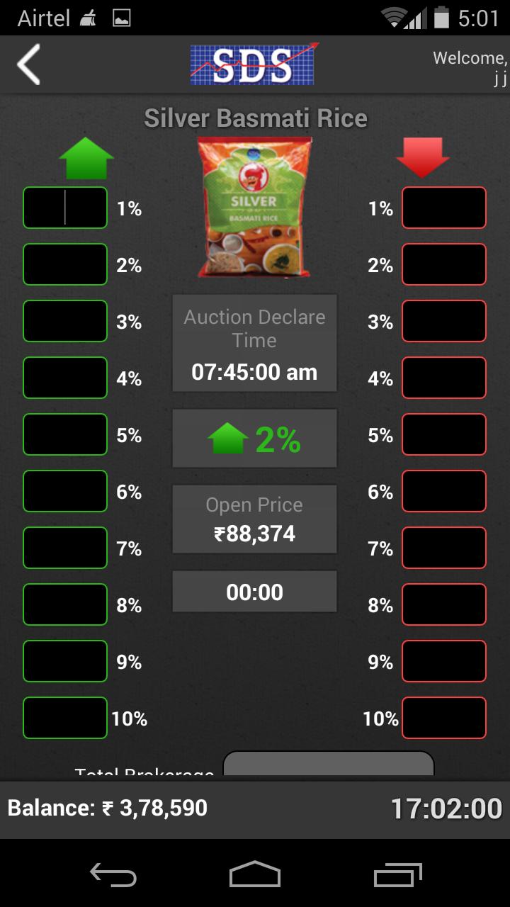 SDS Commodity Online Auction