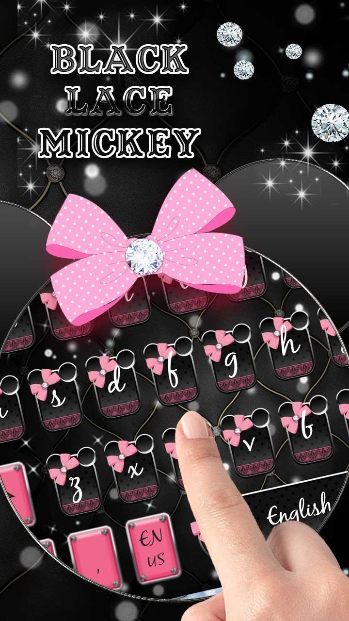 Black Lace pink minny keyboard