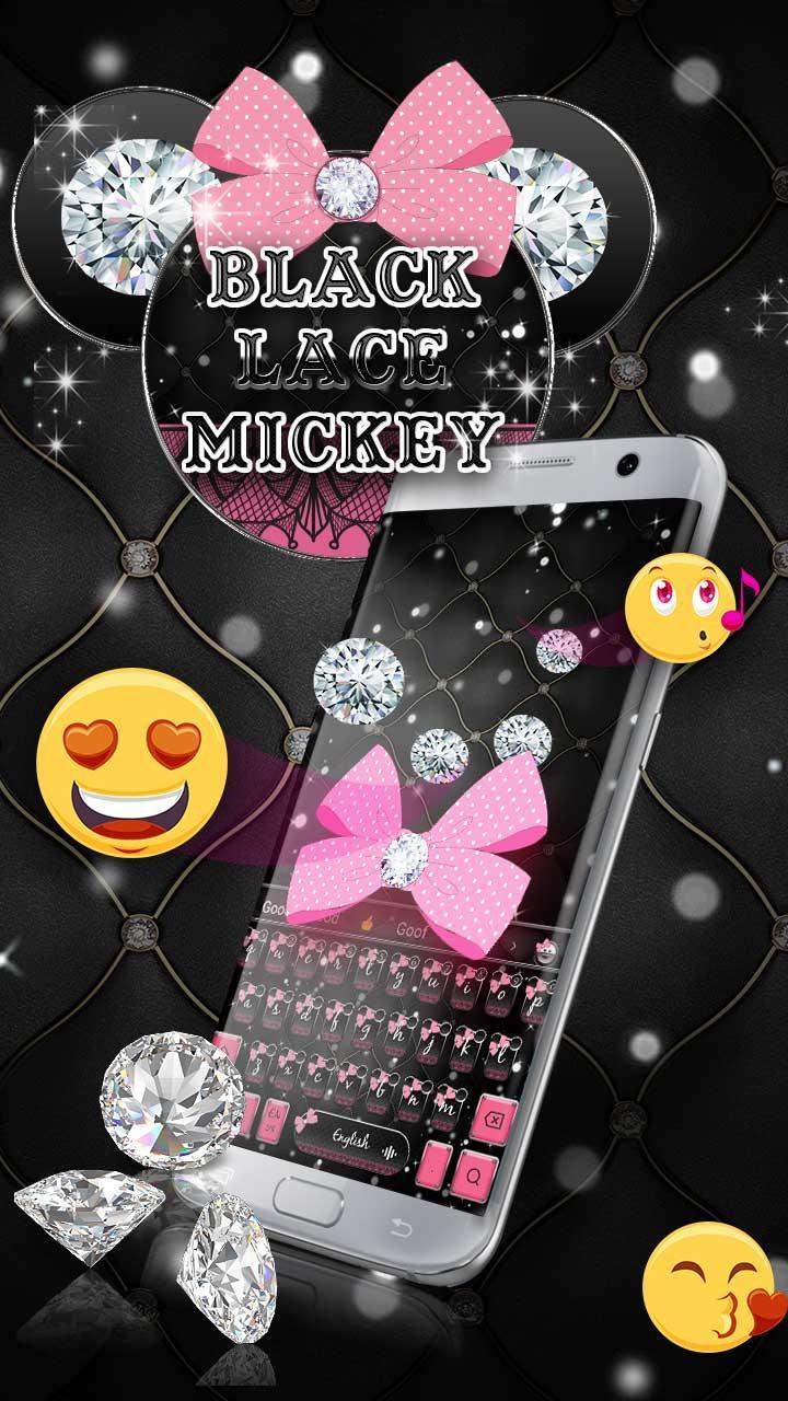 Black Lace pink minny keyboard