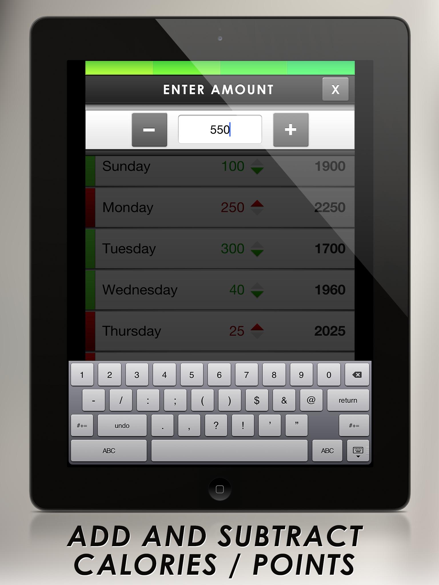Simple Calorie & Point Counter