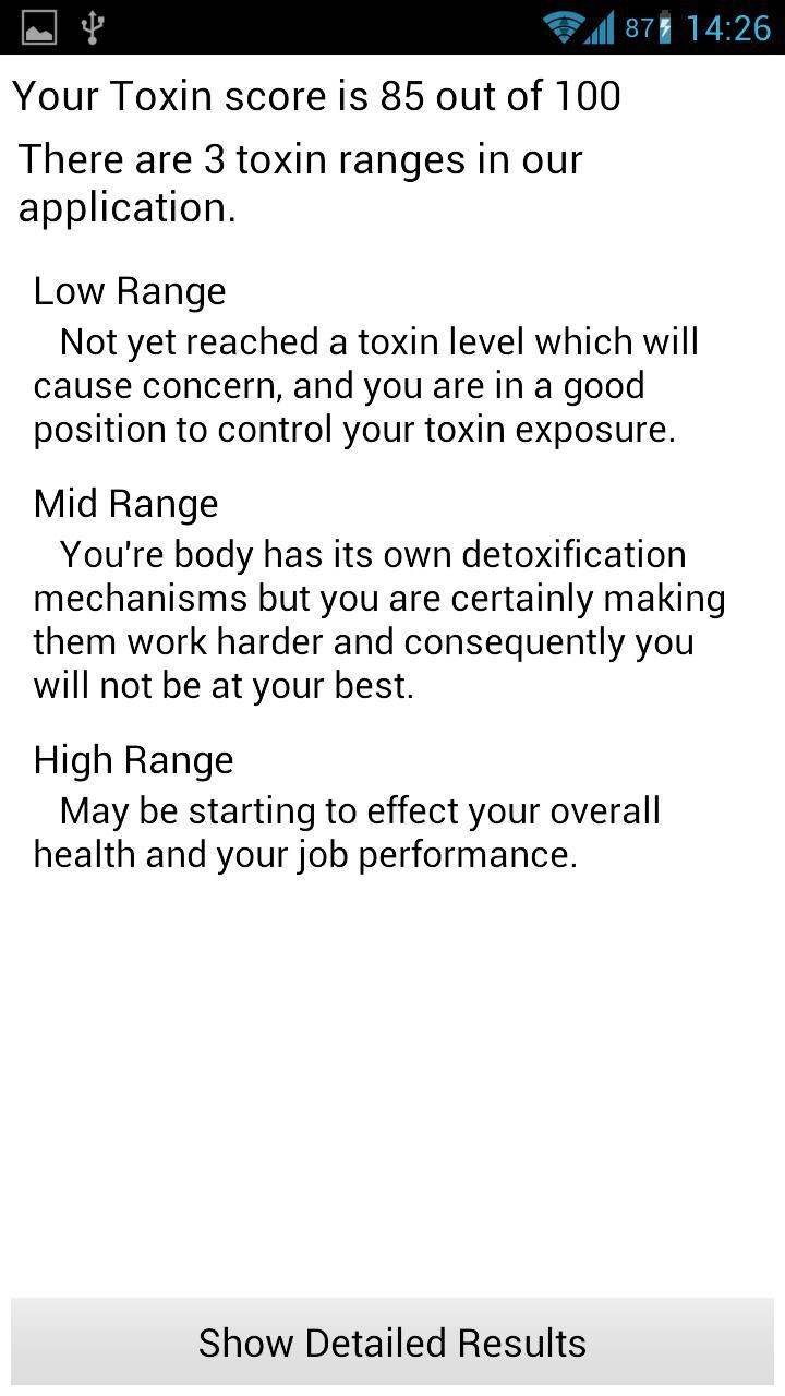 My Toxin Level