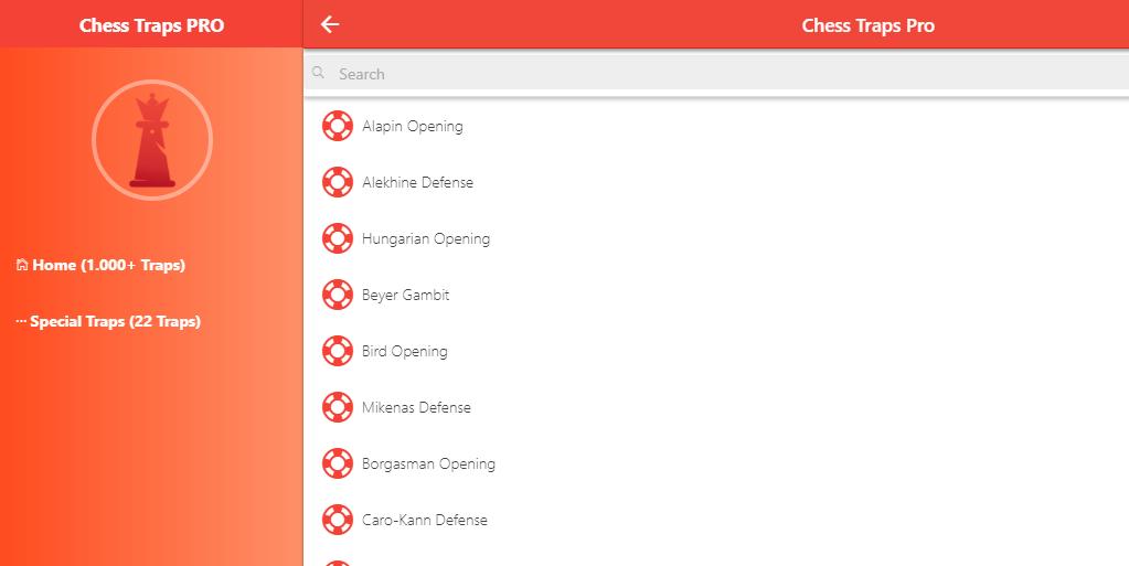 Chess Traps PRO for Tablets