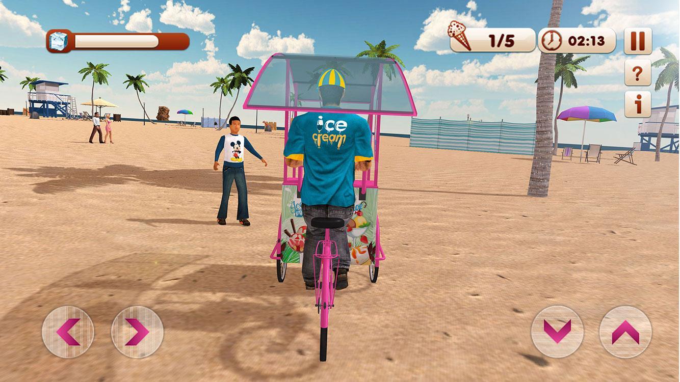 Beach Ice Cream Delivery Boy