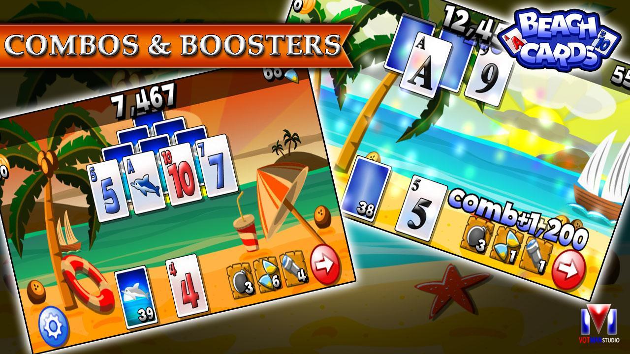 Beach Cards: hard free solitai