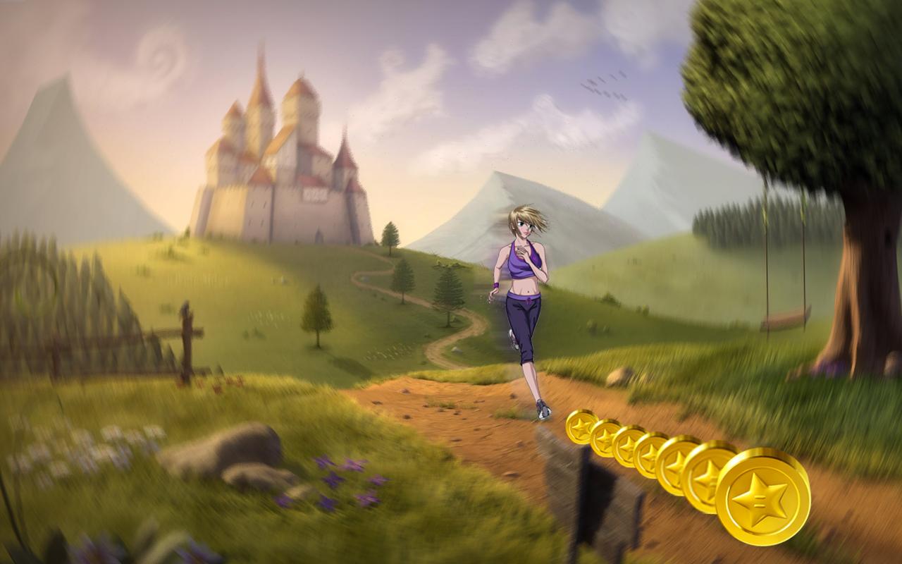 Subway Anime Girl Run