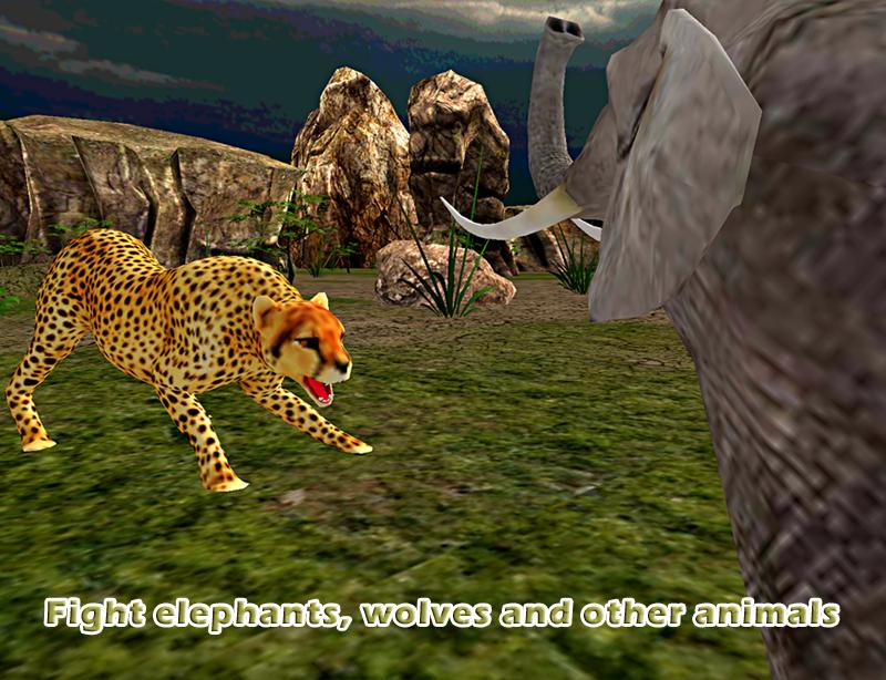 Angry Cheetah Attack Sim 3D
