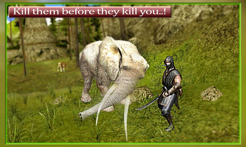 Ninja Hunter: Jungle animals