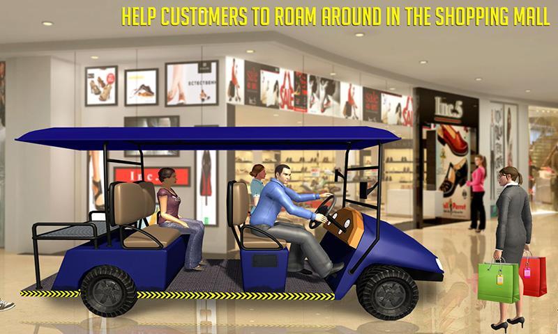Shopping Mall Taxi Car Games