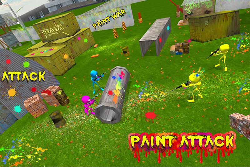 Alien Paintball Shooting Arena Battle