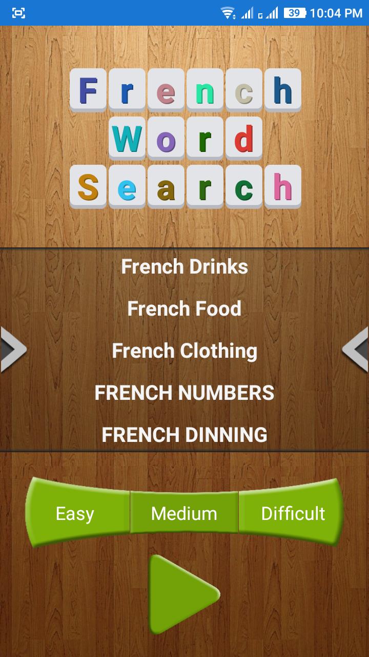 French Word Search
