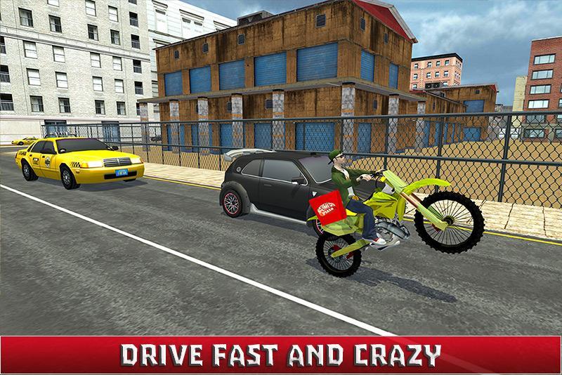 Moto Pizza Delivery Boy 3D