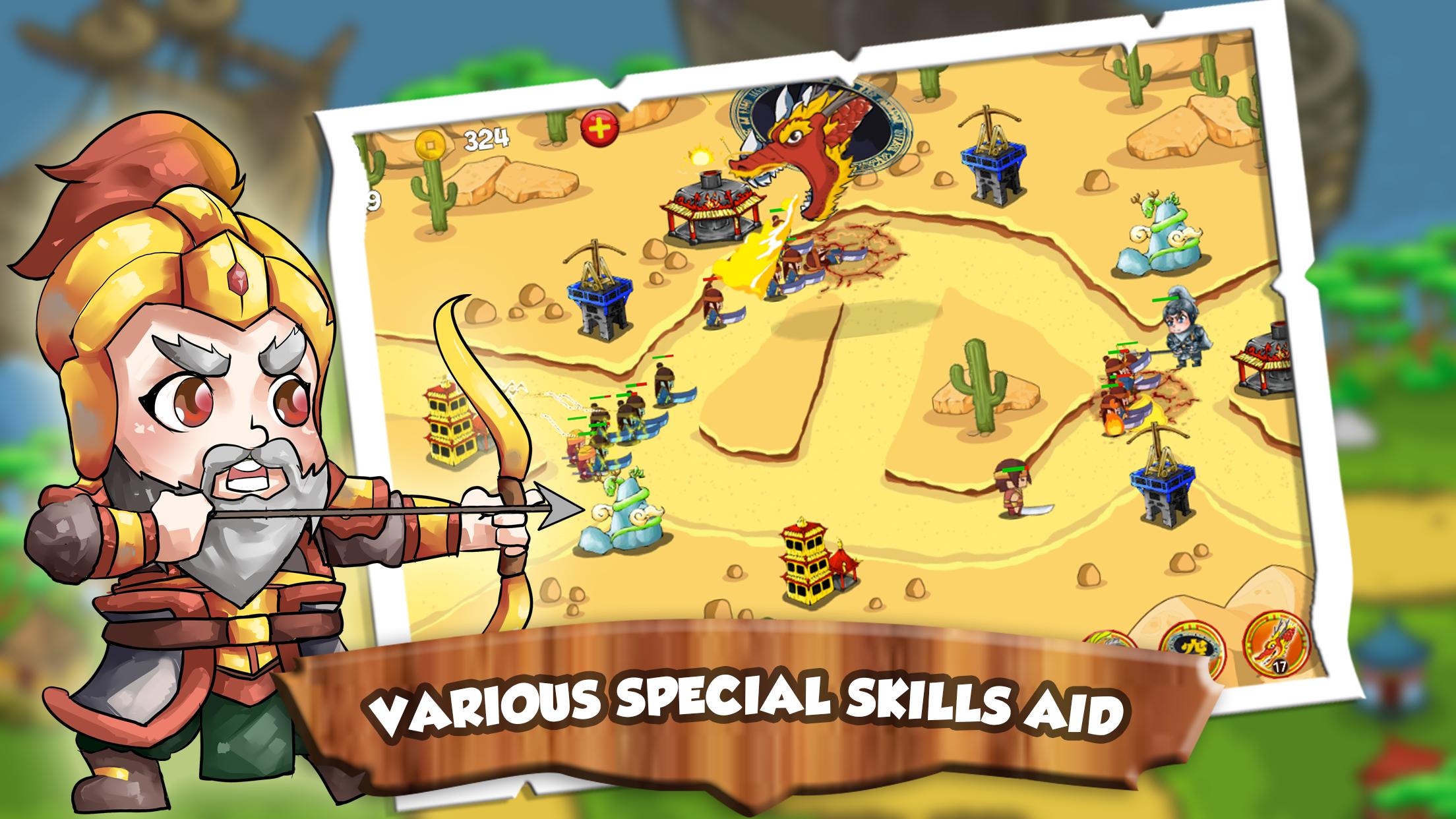 Three Kingdoms Dynasty TD: Battle of Heroes