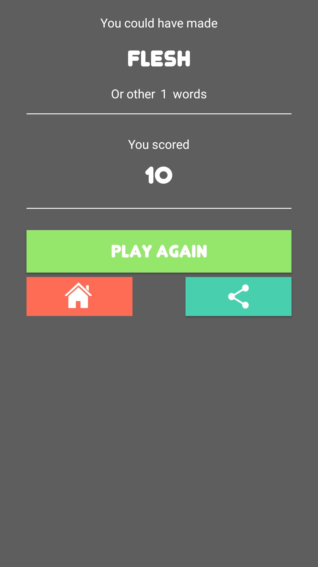 5 Letter Words (anagram game)