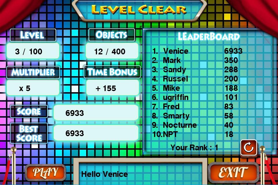 Challenge #116 City Club Free Hidden Objects Games