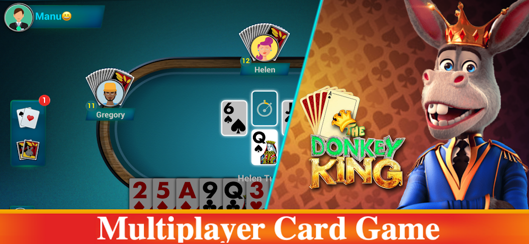 Donkey King: Donkey Card Game