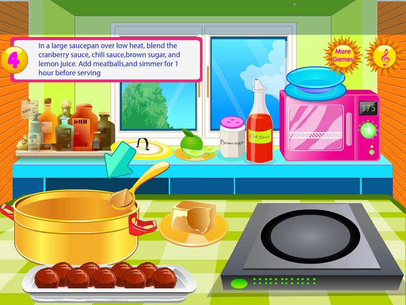 Meatballs food cooking games