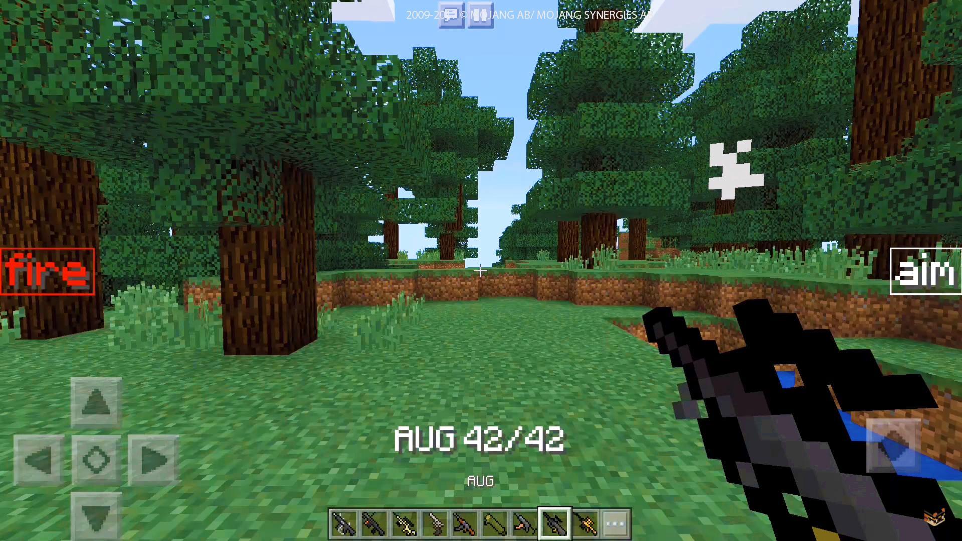Brutal guns mod for the MCPE